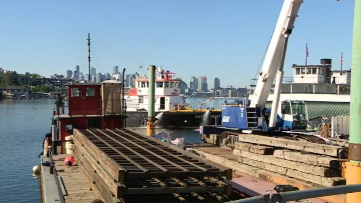 Crews battle leak at historic MV Skansonia ferry venue on Seattle's Lake Union