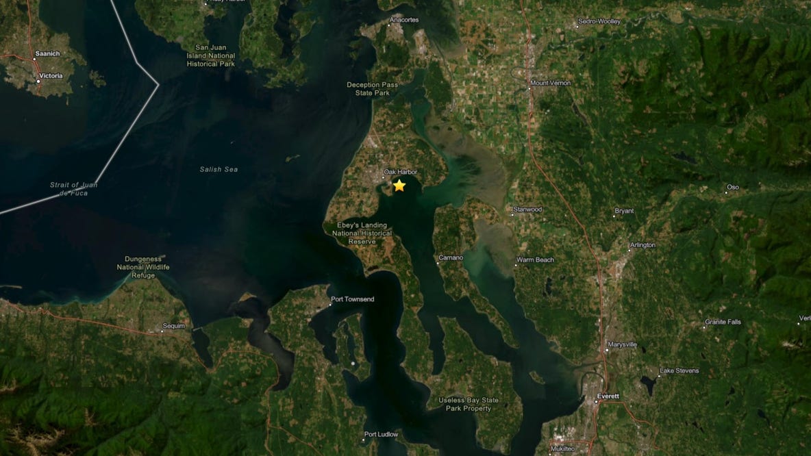 2.9 magnitude earthquake strikes near Oak Harbor, WA