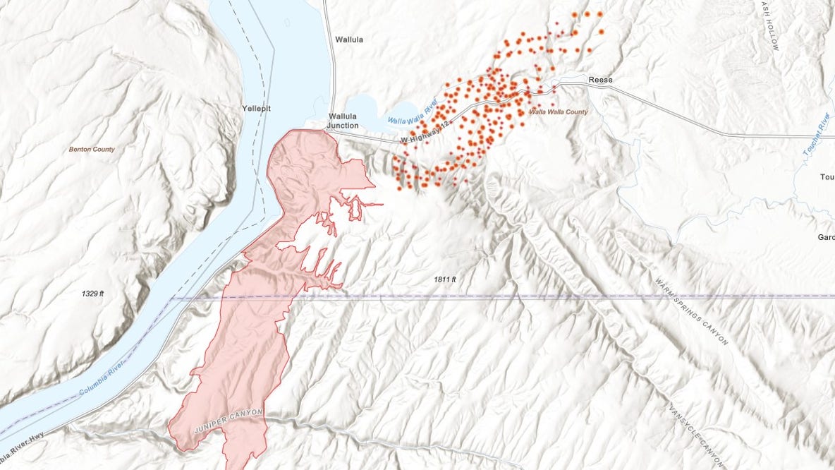 Walla Walla County, WA wildfire burns 1,500 acres, triggers 'Go Now' evacuations