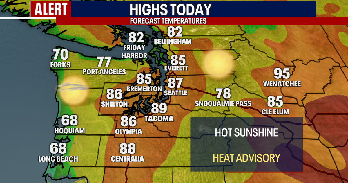 Seattle weather: Heatwave in the 80s to 90s with lightning, fire danger