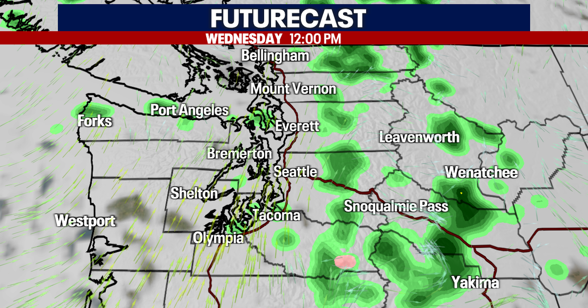 Seattle weather: Cooler, more clouds and chance of showers Wednesday