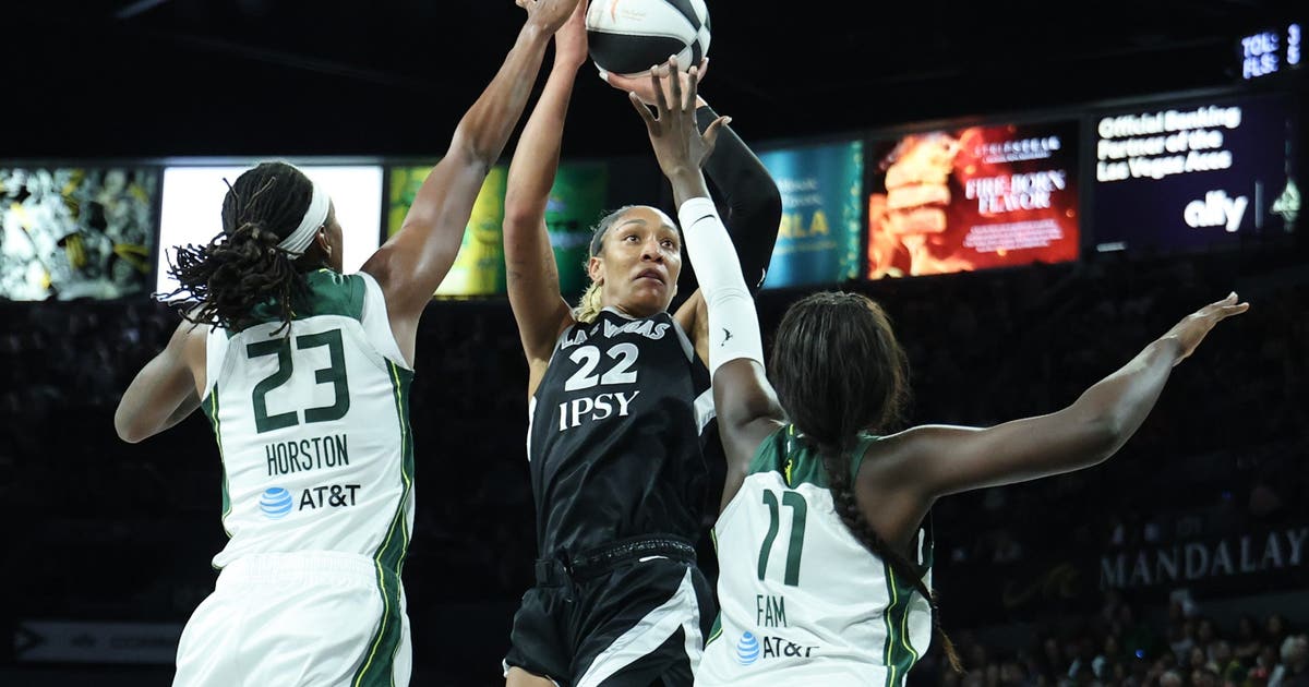 A'ja Wilson reaches 6,000 career points as Aces top Seattle Storm, 101-91