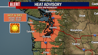 Seattle weather: Heat Advisory with highs in the 80s and 90s