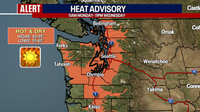 Seattle Weather: Heating up to start the workweek