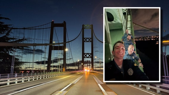WA troopers arrest teens for climbing Tacoma Narrows Bridge