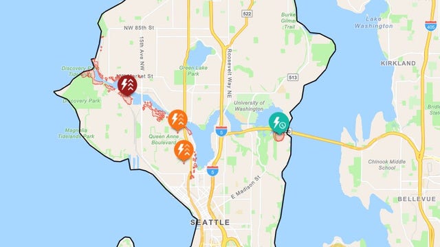 Thousands lose power in Seattle on hottest day of the year