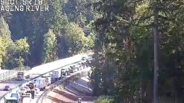 SR 18 reopens after fatal motorcycle-semi truck crash