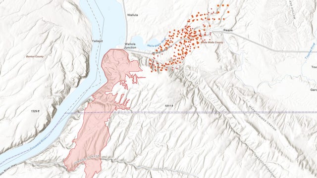 Walla Walla County, WA wildfire burns 1,500 acres, triggers 'Go Now' evacuations