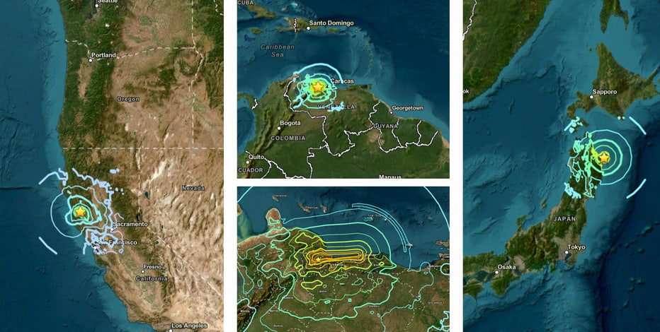 Massive earthquakes hit Venezuela, Japan, CA in 8 hours