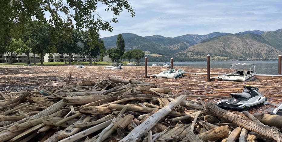 Lake Chelan, WA boats stuck in logjam just days before Fourth of July