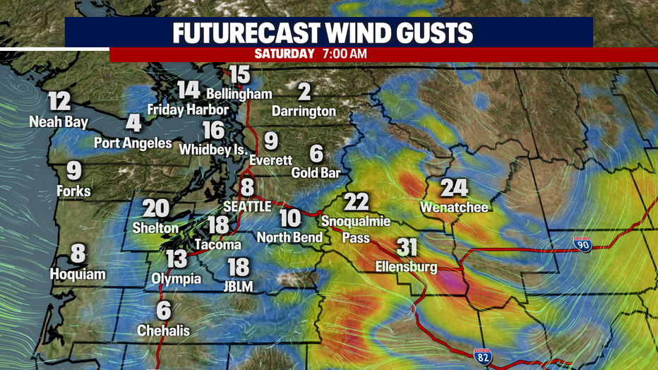 Winds Saturday