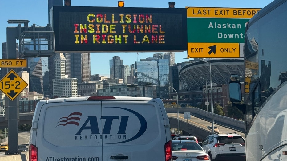 SR-99 tunnel crash near Republican Street 