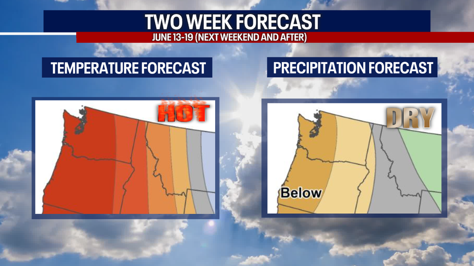 Seattle weather gradually shifts from cool and showery to warmer and sunnier through next week.