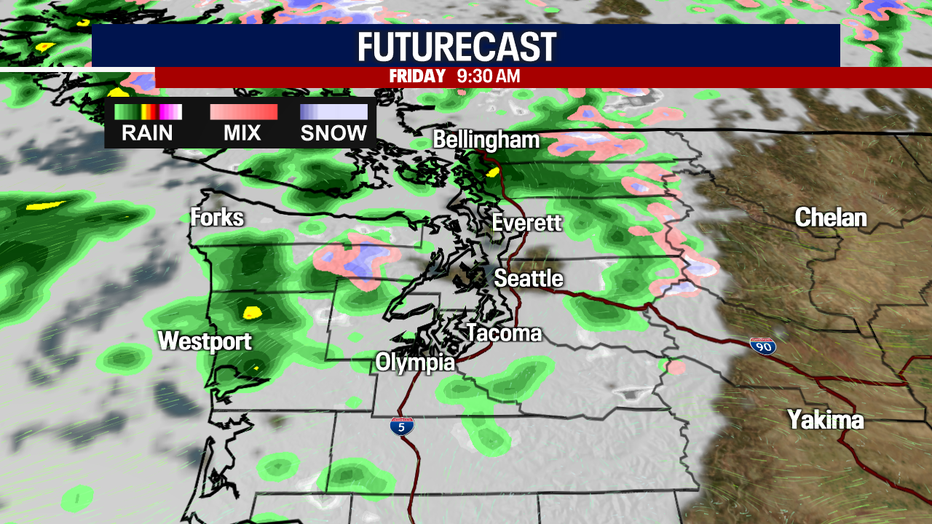 The chance for rain returns Wednesday through Saturday.