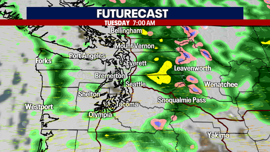 Showers Tuesday