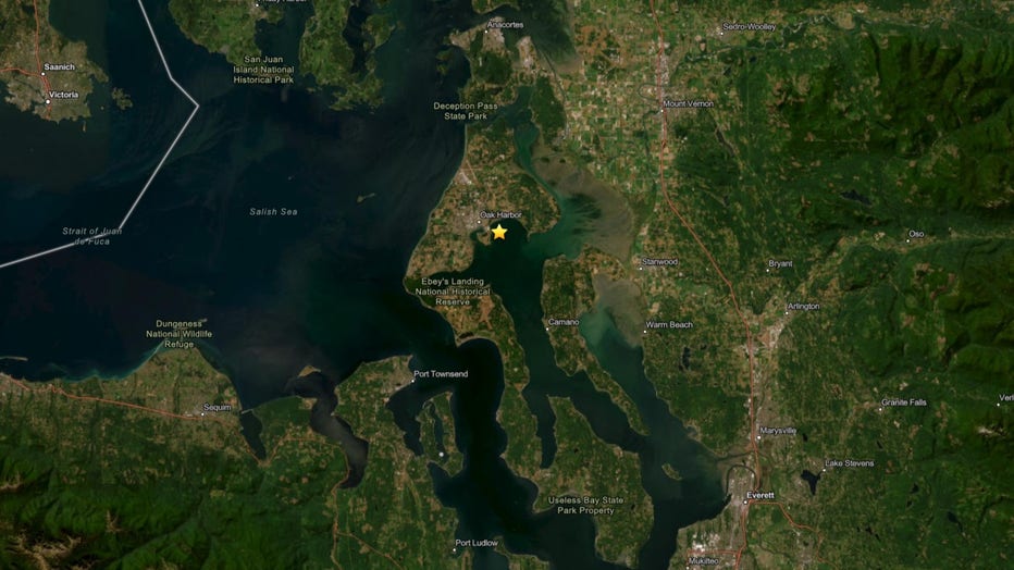 A 2.9 magnitude earthquake struck about 1.24 miles east-southeast of Oak Harbor at 11:43 p.m. Sunday, according to the U.S. Geological Survey. Multiple people reported feeling the quake, and residents who experienced it are encouraged to submit reports to the USGS. No injuries or damage were reported, and geologists say earthquakes of this size typically do not cause significant impacts.