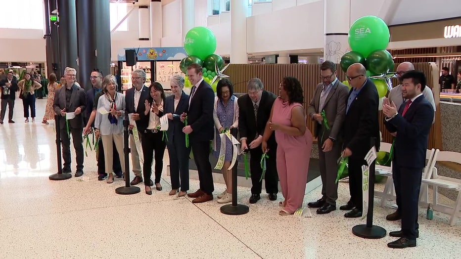Port Of Seattle Officials Cut Ribbon On C Concourse