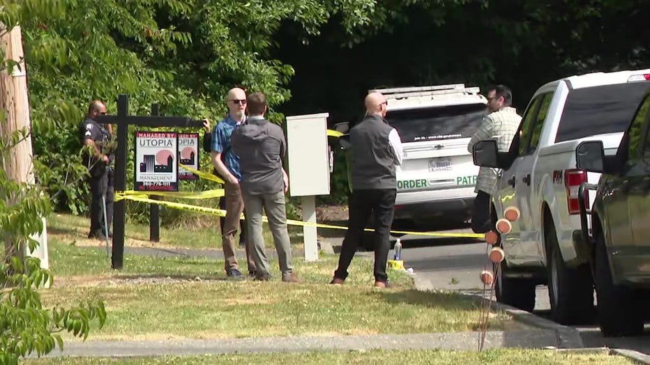 Border Patrol Shooting Scene In Blaine