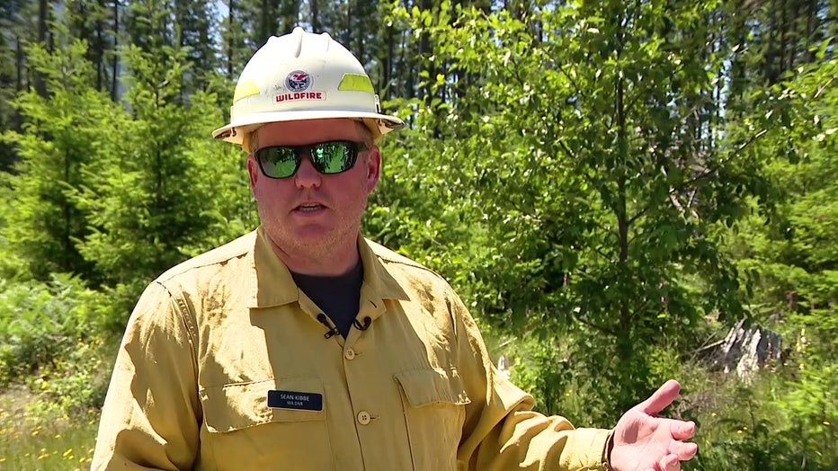 Sean Kibbe, the state fire training manager for the Department of Natural Resources
