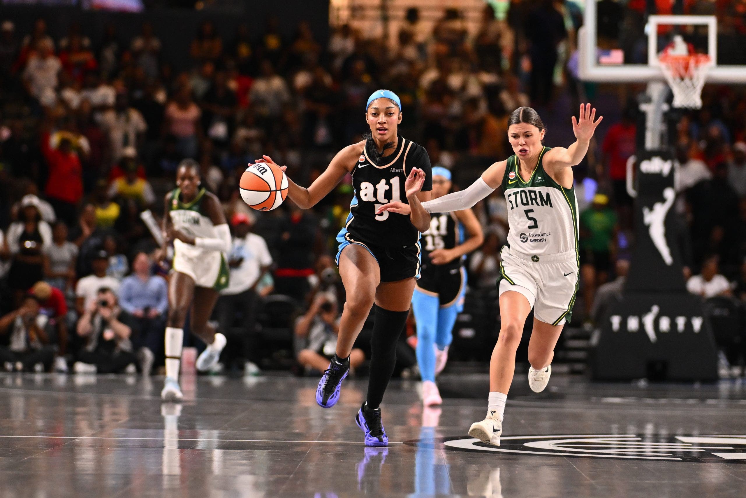 Reese secures 64th career double-double, Dream beat Seattle Storm 89-78