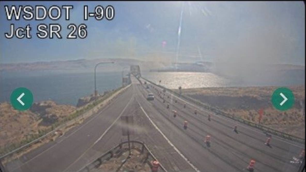 Vantage, WA wildfire prompts I-90 closure, Level 3 'Go Now' evacuations