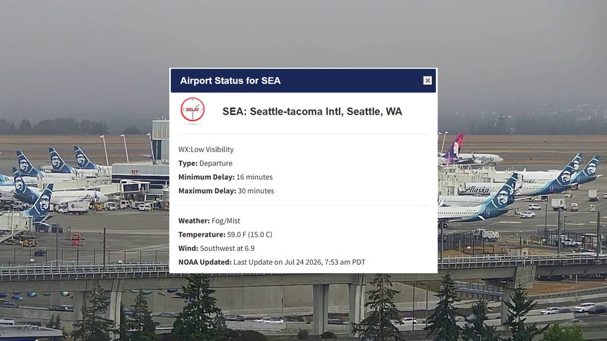 SEA Airport ground stop, delays due to fog and low visibility