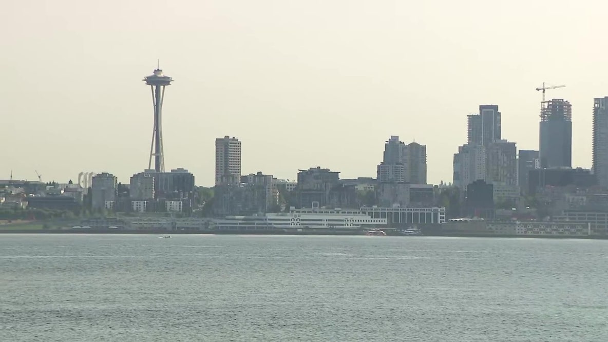 Hazy Seattle: Air quality dips due to PNW wildfires