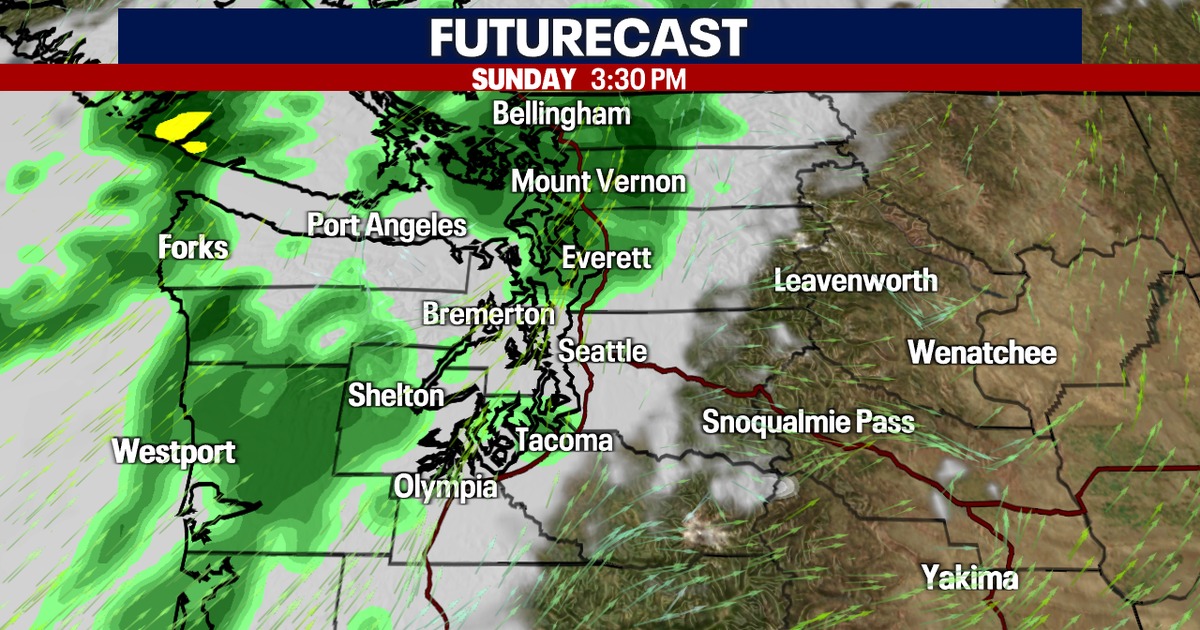 Seattle weather: Few passing showers then drier by midweek