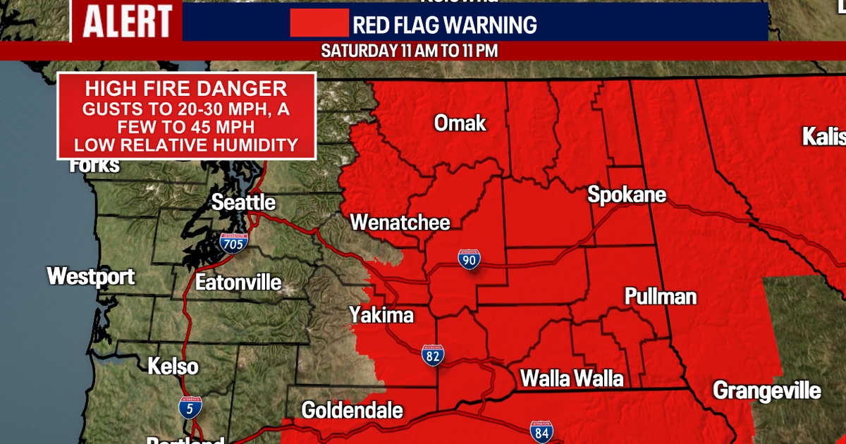 Seattle weather: Critical fire danger eastern WA