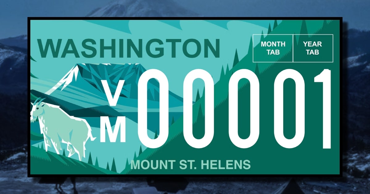 WA drivers can soon get their Mount St. Helens plate