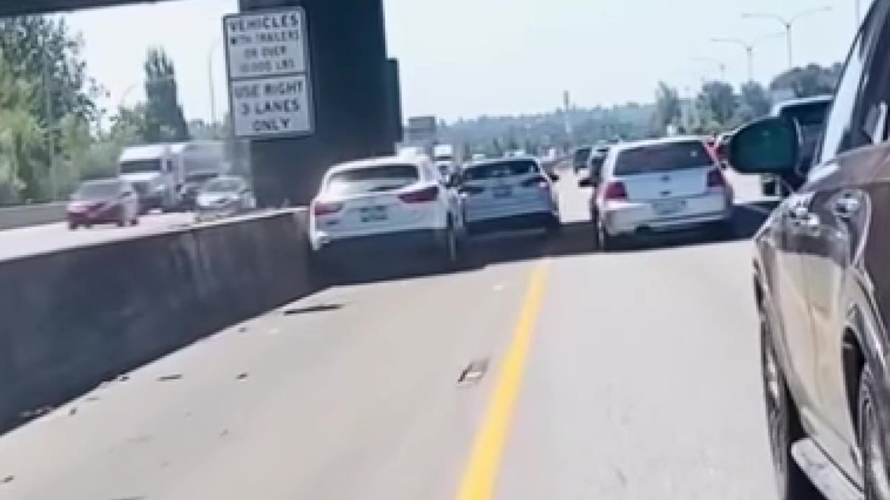 Caught on camera: Pierce County, WA man uses car to stop runaway SUV