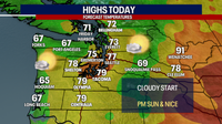 Seattle weather: Morning clouds to sun Saturday, highs in the upper 70s