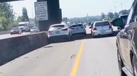 Caught on camera: Pierce County man uses car to stop runaway SUV