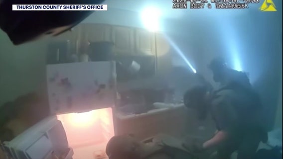 Bodycam shows Olympia, WA propane tank attack suspect captured