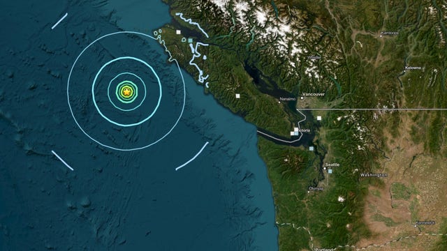 Magnitude 5.6 earthquake near Vancouver Island felt in WA