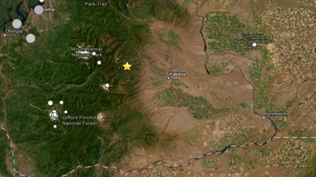 Small magnitude 2.6 earthquake felt in Yakima County, WA