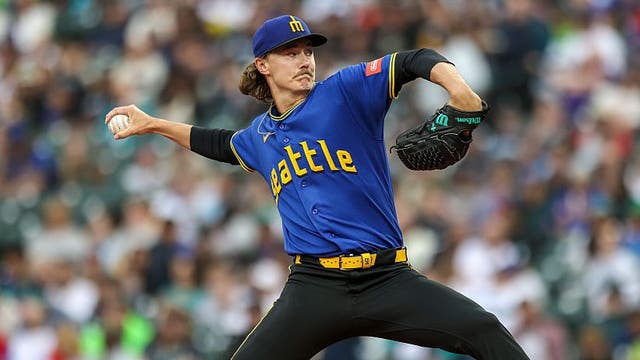 Bryce Miller takes no-hitter into 7th inning as Seattle Mariners beat Angels 1-0