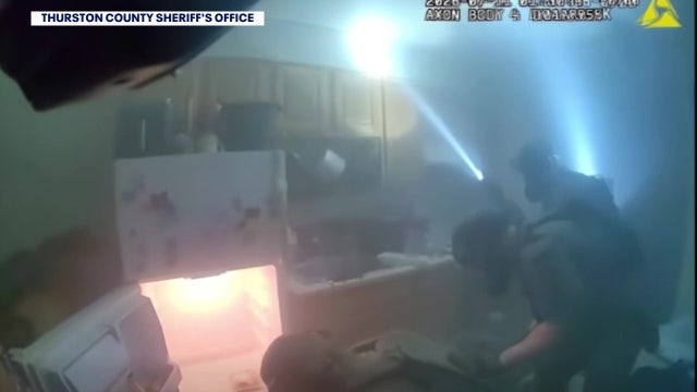 Bodycam shows Olympia, WA propane tank attack suspect captured