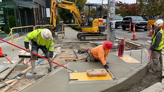 Seattle construction resumes on city streets, sidewalks after pausing for World Cup