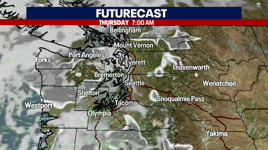 Clouds to start Thursday
