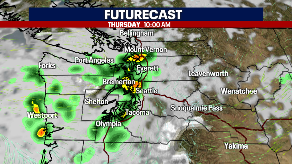 Showers and storms
