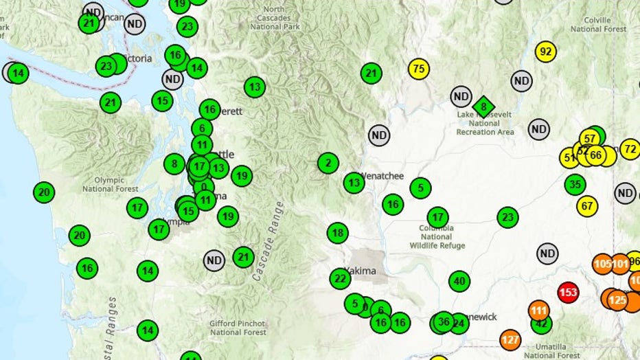 Air Quality Map July 28