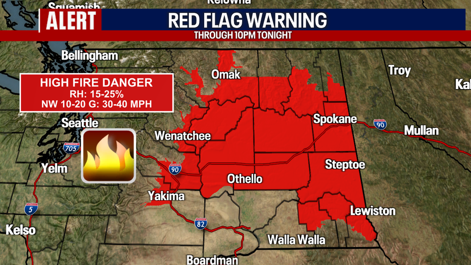 Red Flag Warning In Washington