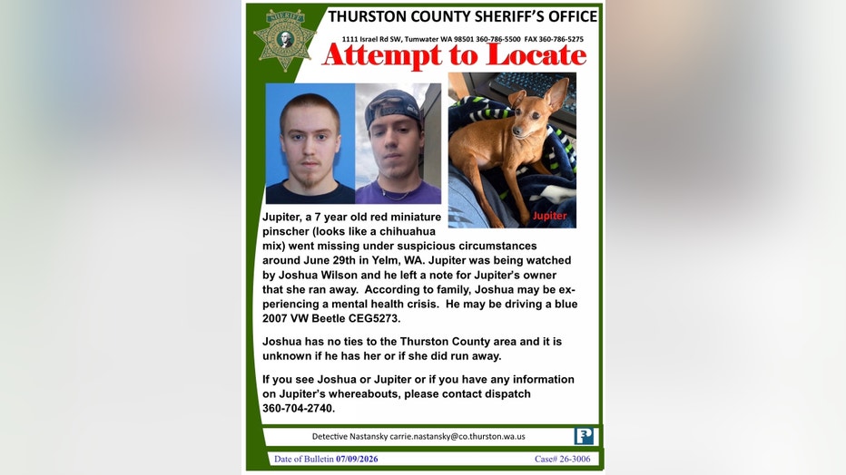 Joshua Wilson And Jupiter Missing Poster