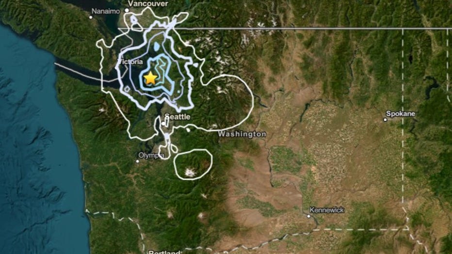 A magnitude 3.8 earthquake struck near Oak Harbor overnight in Crescent Harbor, according to the U.S. Geological Survey. The quake was the largest in a series of five earthquakes and aftershocks recorded in the area between 11:34 p.m. Wednesday and 3:50 a.m. Thursday. Nearly 1,300 people reported feeling the earthquake, with reports spanning Whidbey Island, Skagit County and parts of western Washington, according to the USGS.