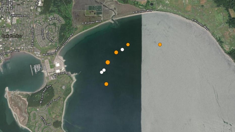 A magnitude 3.8 earthquake struck near Oak Harbor overnight in Crescent Harbor, according to the U.S. Geological Survey. The quake was the largest in a series of five earthquakes and aftershocks recorded in the area between 11:34 p.m. Wednesday and 3:50 a.m. Thursday. Nearly 1,300 people reported feeling the earthquake, with reports spanning Whidbey Island, Skagit County and parts of western Washington, according to the USGS.