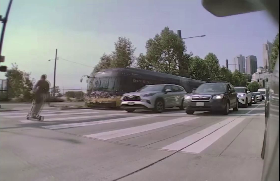 Man severely injured after e-scooter collides with King County Metro bus