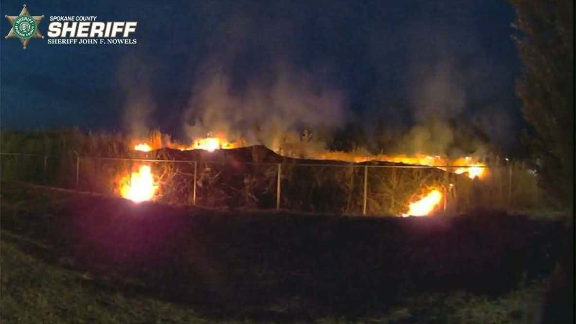21-year-old man arrested for arson after reporting Spokane, WA brush fire