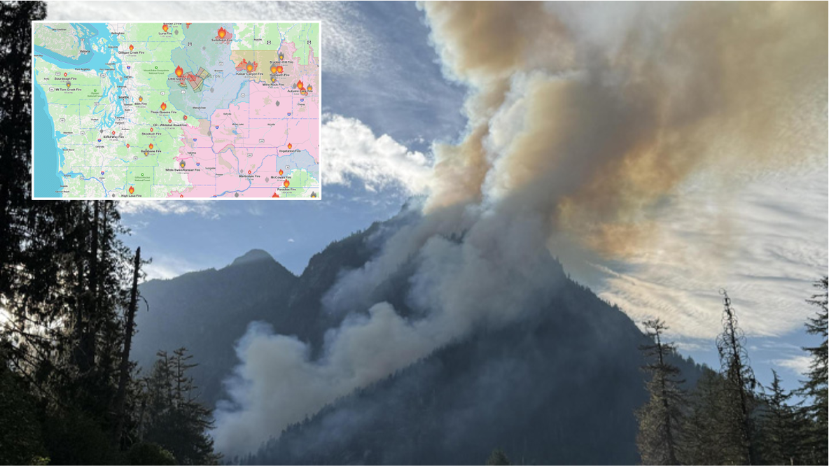 Here's where fires in Washington state are burning