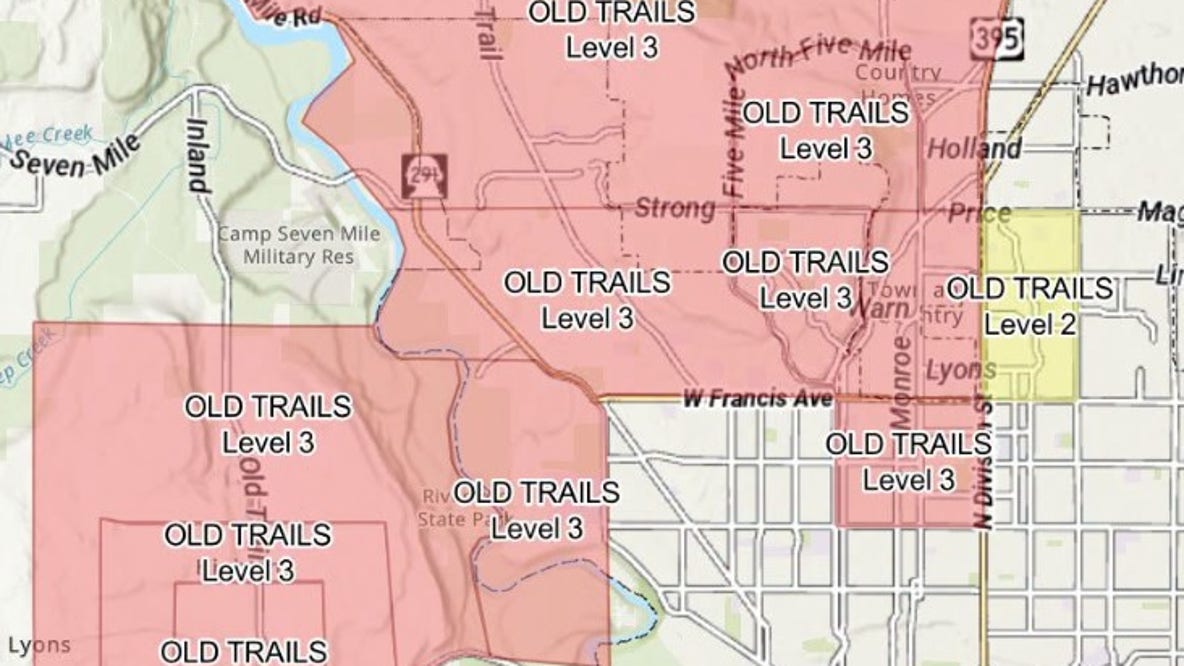 Wildfire burning in Spokane, WA prompts evacuation orders